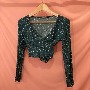 Brandy Melville Rae Wrap Top
